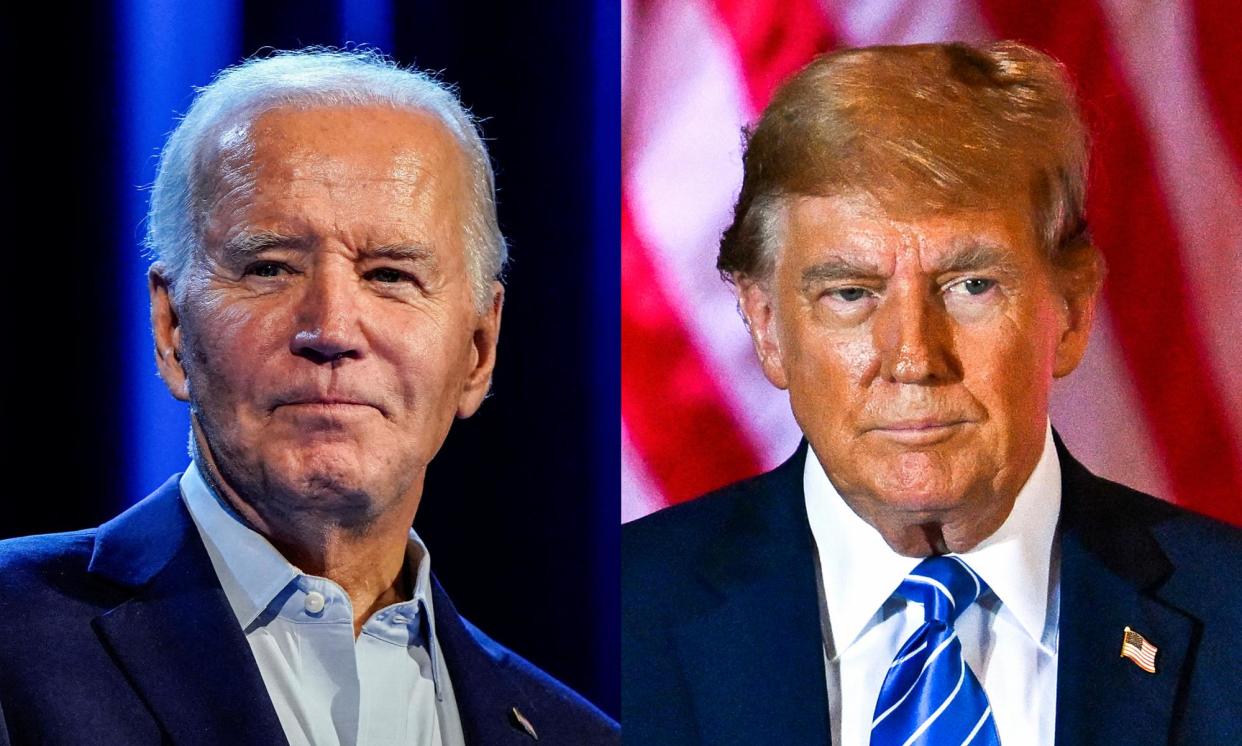 <span>With the matchup for the general election more or less set, both Joe Biden and Donald Trump are moving to aggressively fundraise.</span><span>Composite: Reuters, AFP</span>