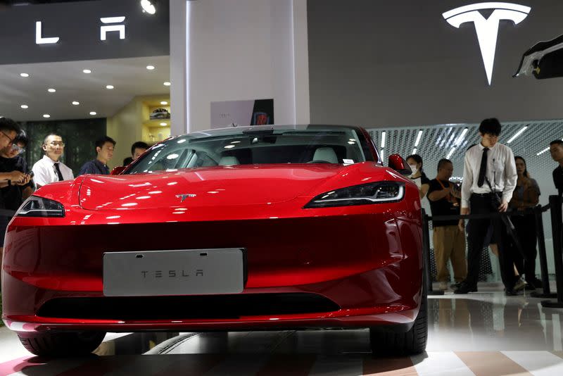 FILE PHOTO: Musk pushes plan for China data center to power Tesla's AI ambitions