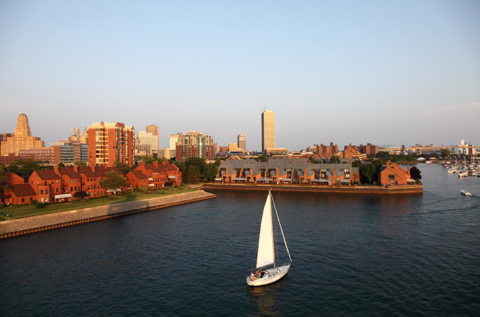 The Buffalo, NY waterfront district