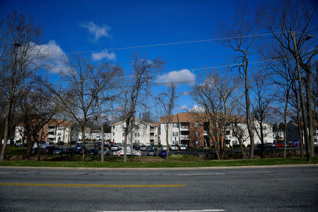 Private rental units largely occupied by students at North Carolina A&T University, lies just to the north of the line that divides Congressional Districts 13 and 6 on campus in Greensboro, North Carolina, U.S. March 14, 2019. Picture taken March 14, 2019. REUTERS/Charles Mostoller