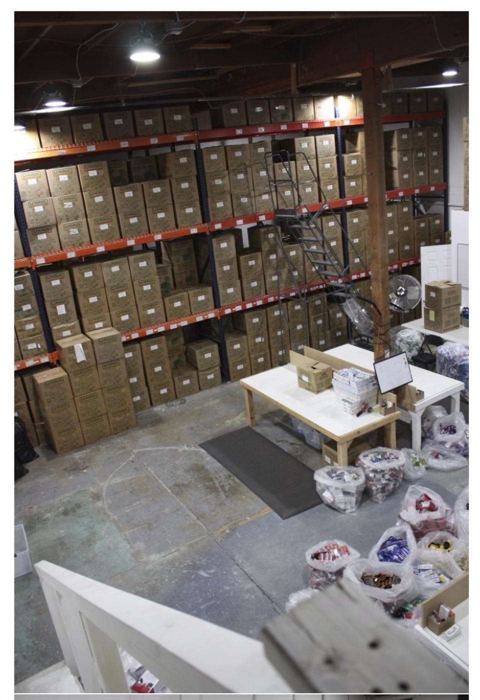 This undated image released by the California Attorney General's Office shows stolen items from Bay Area retailers, recovered in a warehouse in Concord, Calif., where a search warrant was executed by California law enforcement authorities in the San Francisco Bay Area. Spurred by a recent run of large-scale smash-and-grab robberies, prosecutors and retailers are pushing back on assertions by California's governor and attorney general that they have enough tools to combat retail theft in the wake of a voter-approved easing of related laws. (California Attorney General's Office via AP)