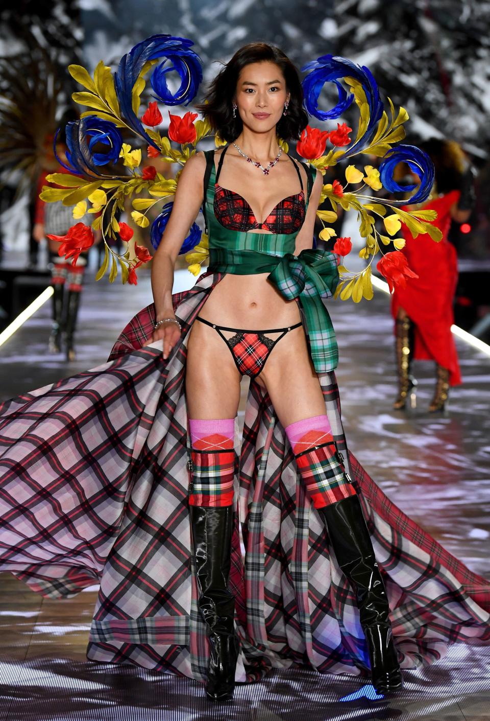 Find out what Adriana Lima, Kendall Jenner, Bella Hadid, Gigi Hadid, and Elsa Hosk wore at this year’s Victoria's Secret Fashion Show in New York.