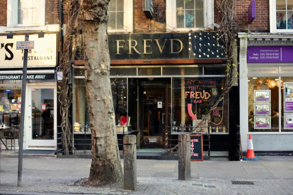 The Freud Café, close to the site of The Caravan, has been transformed for the Queer City project (Emma King)