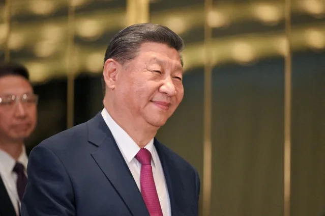 Chinese leader Xi Jinping smiling.