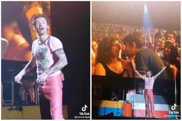 El cantante quedó completamente sorprendido con el romántico momento que se vivió en su show (Foto: Captura de TikTok @francis.tpwk)