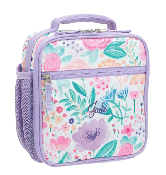 Mackenzie Lavender Floral Blooms Backpack & Lunch Bundle, Set of 3