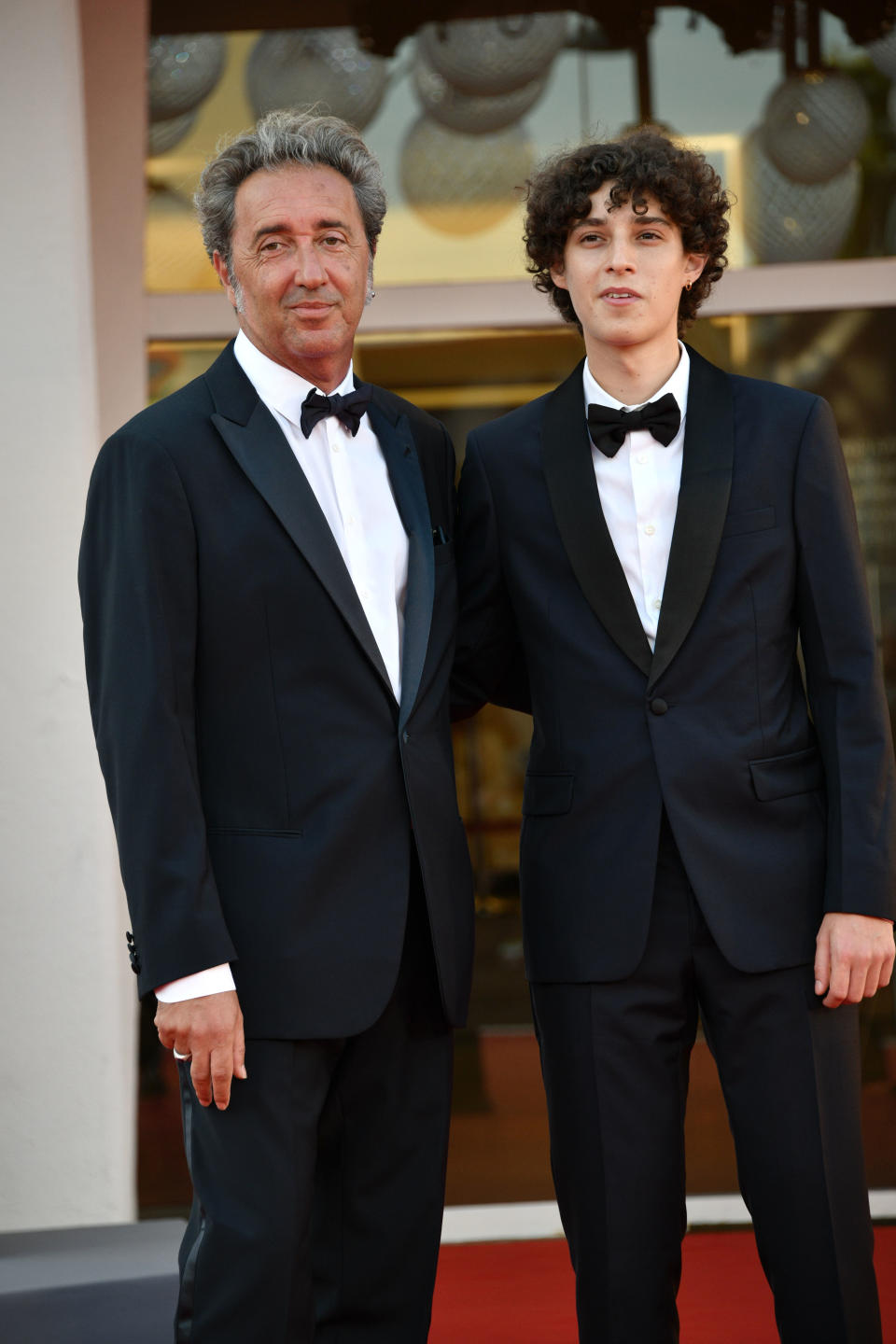 Director Paolo Sorrentino and Flippo Scotti at the Venice International Film Festival. - Credit: Kilpin/MEGA