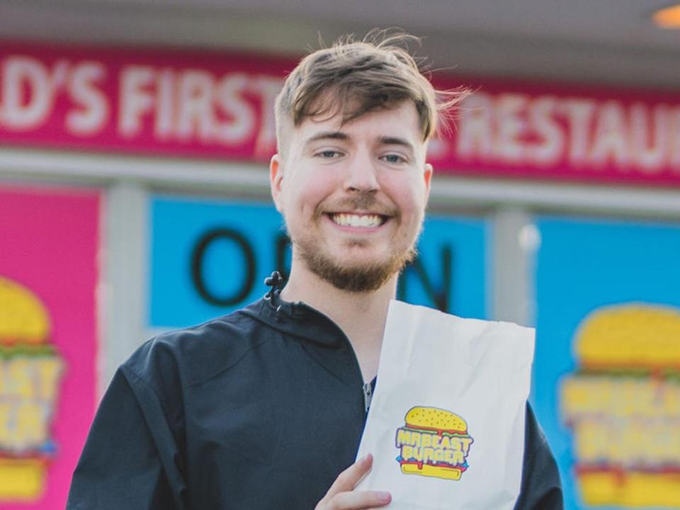 MrBeast at the MrBeast Burger