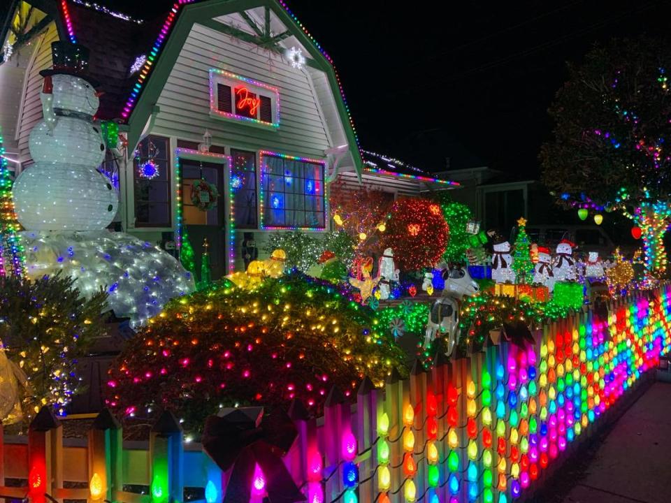 For the 10th year, Wayne and Leslie Terry have decorated their home at 1902 Chorro St. in San Luis Obispo with lights synchronized to festive Christmas music.