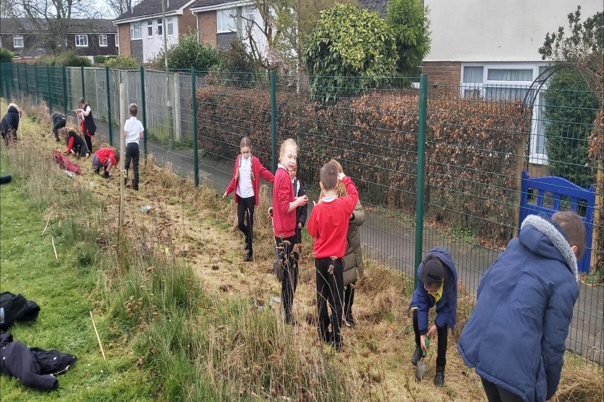 The pupils have been marking Earth Day <i>(Image: Abbey Woods Academy)</i>