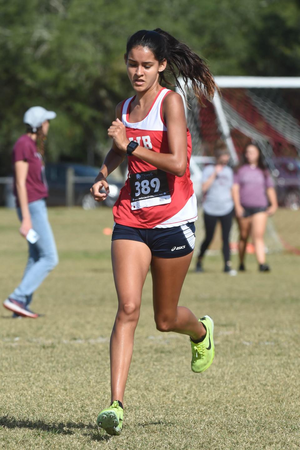 Fort Walton Beach High School's Belicia O'Grady took first place in the girls varsity division the Okaloosa County Cross Country Championships held Thursday, Oct. 13, 2022 at the Howard Hill Soccer Complex in Niceville.