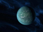 An artist's illustration of Kepler-22b, a planet known to comfortably circle in the habitable zone of a sun-like star, is seen in this undated handout picture released by NASA, December 5, 2011. Kepler-22b, the most Earth-like planet ever discovered is circling a star 600 light years away, a key finding in an ongoing quest to learn if life exists beyond Earth, scientists said on Monday. Kepler-22b joins a list of more than 500 planets found to orbit stars beyond our solar system. It is the smallest and the best positioned to have liquid water on its surface - among the ingredients necessary for life on Earth. REUTERS/NASA/Ames/JPL-Caltech/Handout