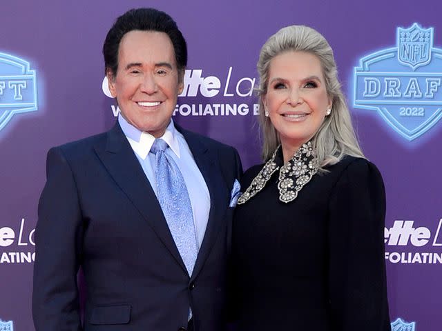 <p>Mindy Small/Getty</p> Wayne Newton and Kathleen McCrone attend the 2022 NFL Draft on April 28, 2022