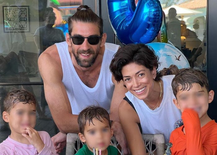 Michael Phelps celebra el cumpleaños de sus hijos 