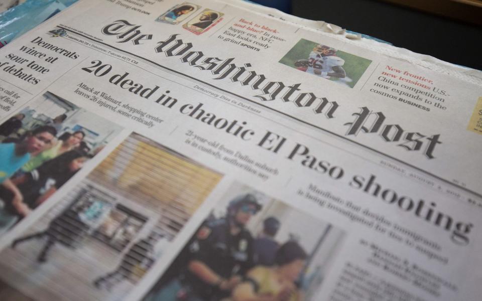 Bezos spent $250m on the Washington Post in 2013 - ALASTAIR PIKE/AFP via Getty Images