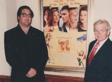 Mark Pellington (left) with Dan Wakefield in 1997.