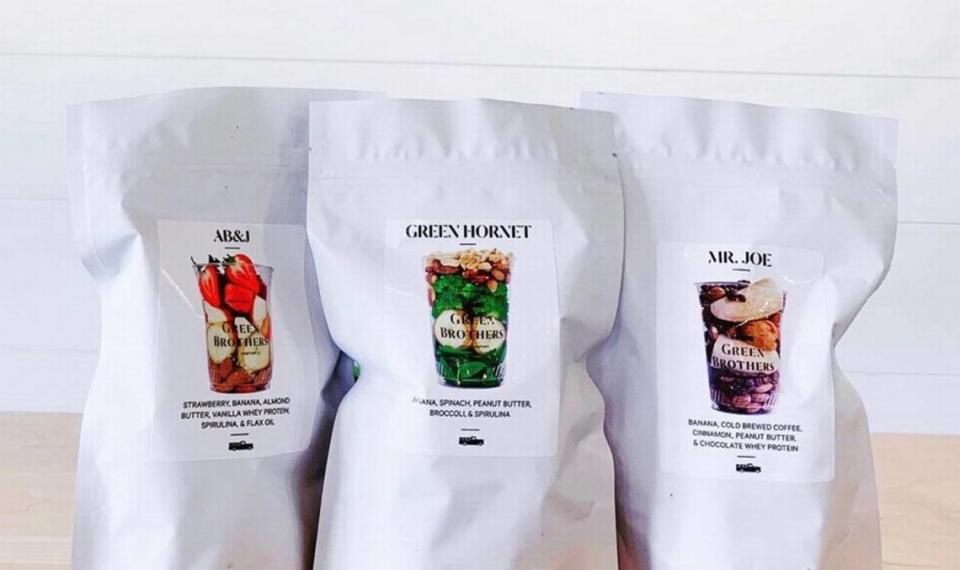 Green Brothers Juice Company sells pre-packed smoothie bags so you can make your own at home.