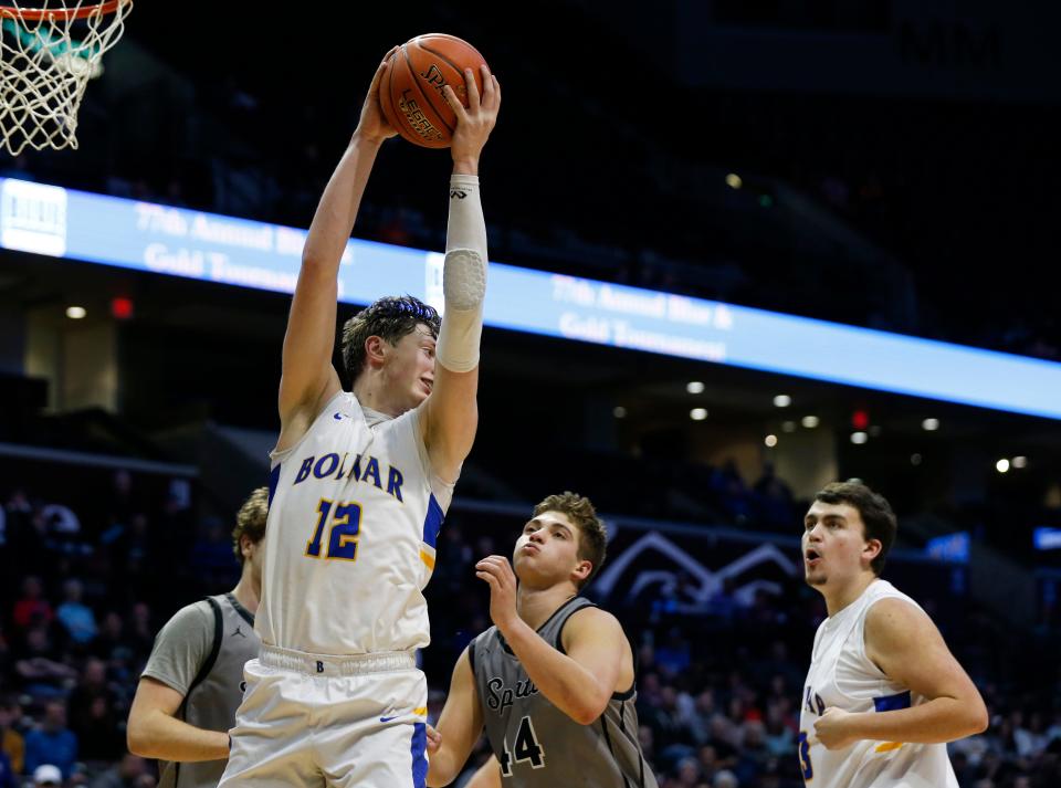 The Sparta Trojans took on the Bolivar Liberators in a Blue Division semifinal game of the Blue & Gold Tournament at Great Southern Bank Arena on Wednesday, Dec. 28, 2022.