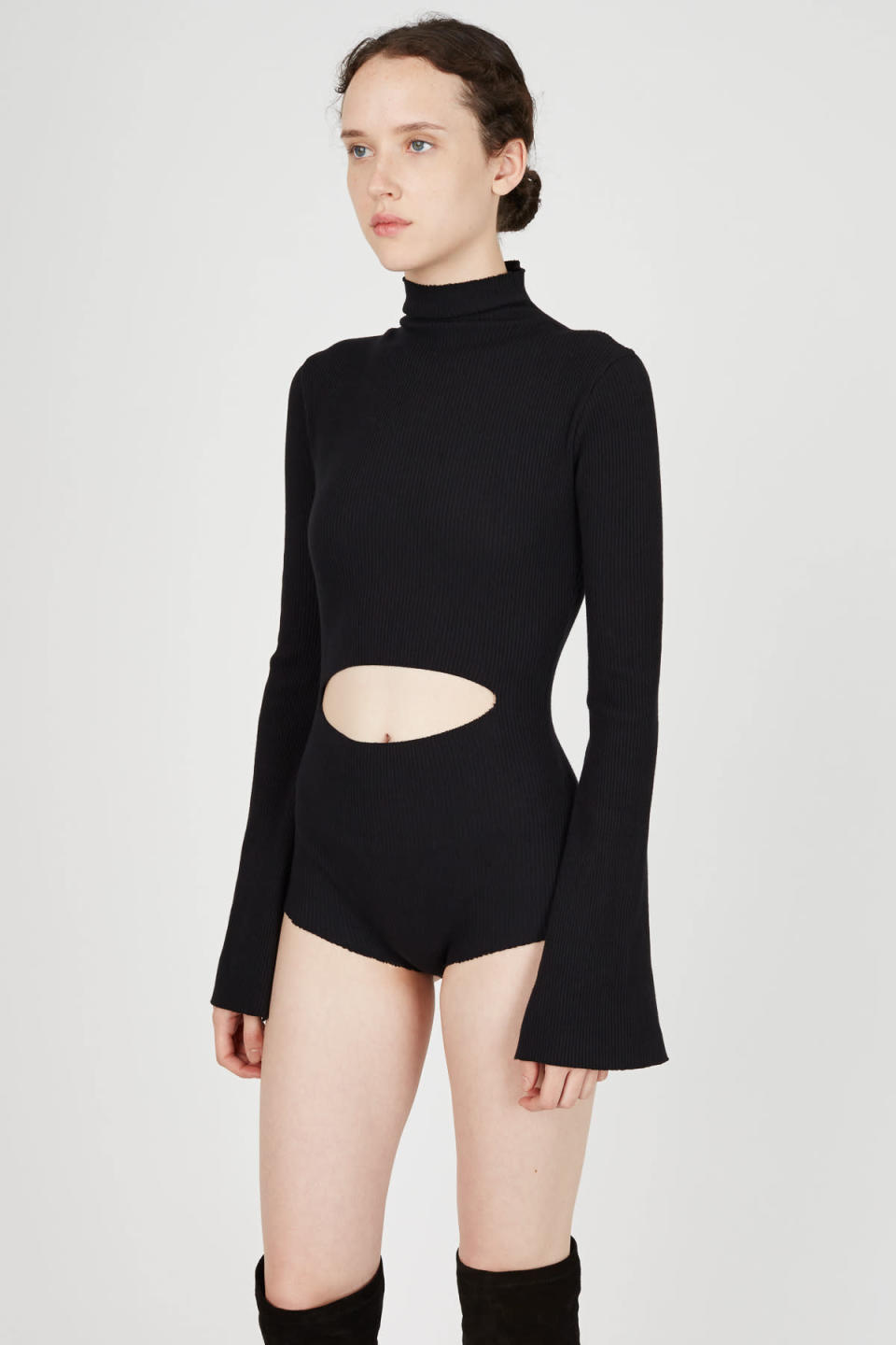 Marta Jakubowski Flared sleeve cut-out bodysuit, $425, openingceremony.com