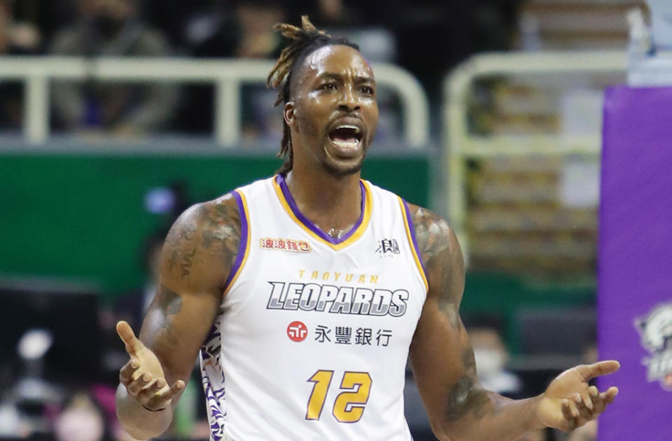 前NBA球星「魔獸」霍華德（Dwight Howard）。（圖/中時資料照）