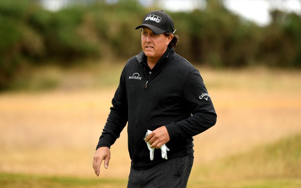 Phil Mickelson stopped his ball rolling off the green at last month's US Open - R&A