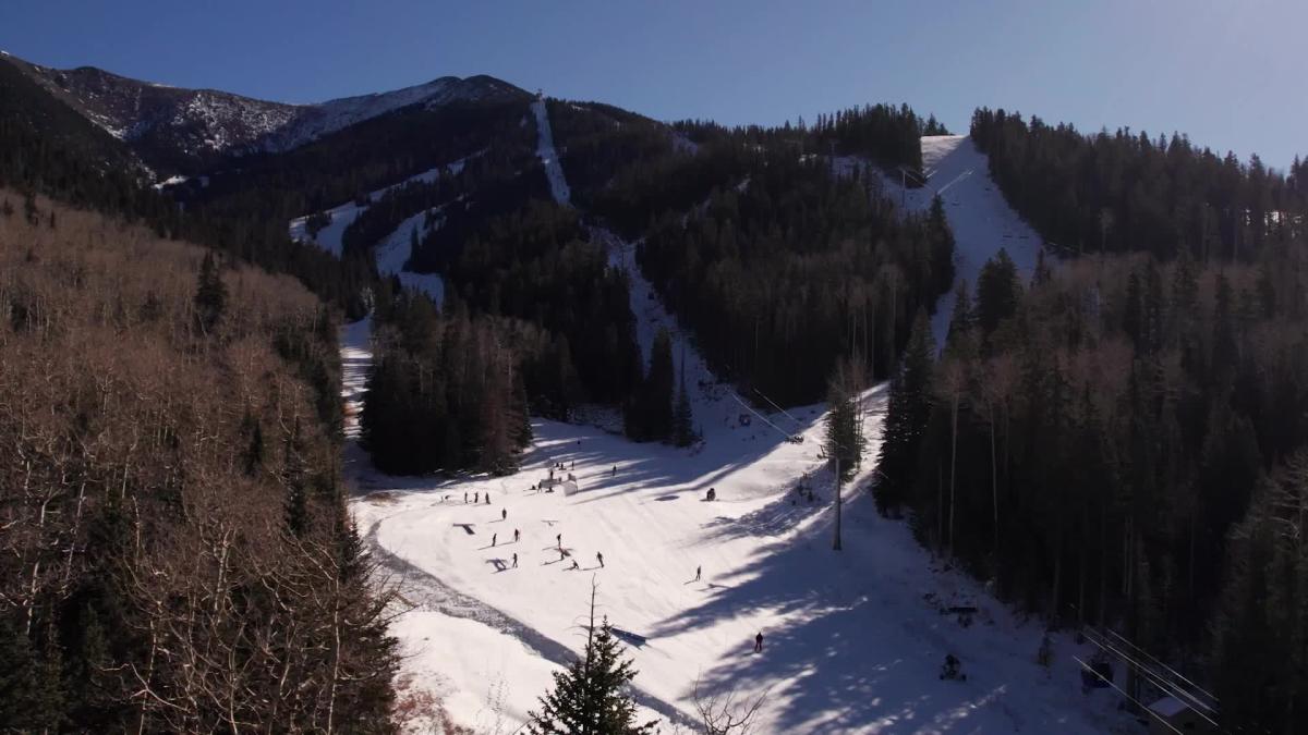 Arizona Snowbowl in Flagstaff on opening day 2022