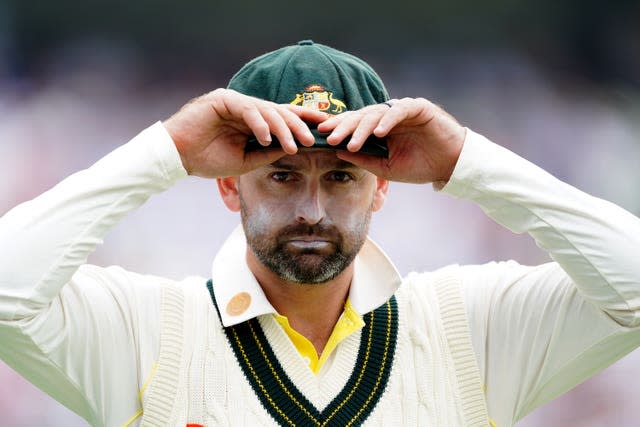 Nathan Lyon made a quip about the 2005 Edgbaston Test (Mike Egerton/PA)