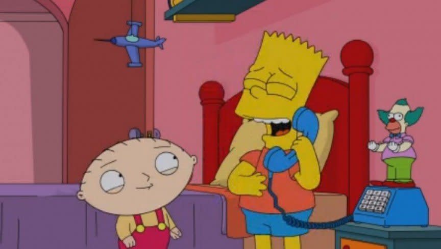 Last year, a much-awaited crossover between 'The Simpsons' and 'Family Guy' finally aired, though it ended up attracting attention for all the wrong reasons.  As if the fact the episode was a load of old rubbish wasn't offensive enough, it also contained an ill-advised rape joke, which went down like a cup of cold sick with both viewers and critics.