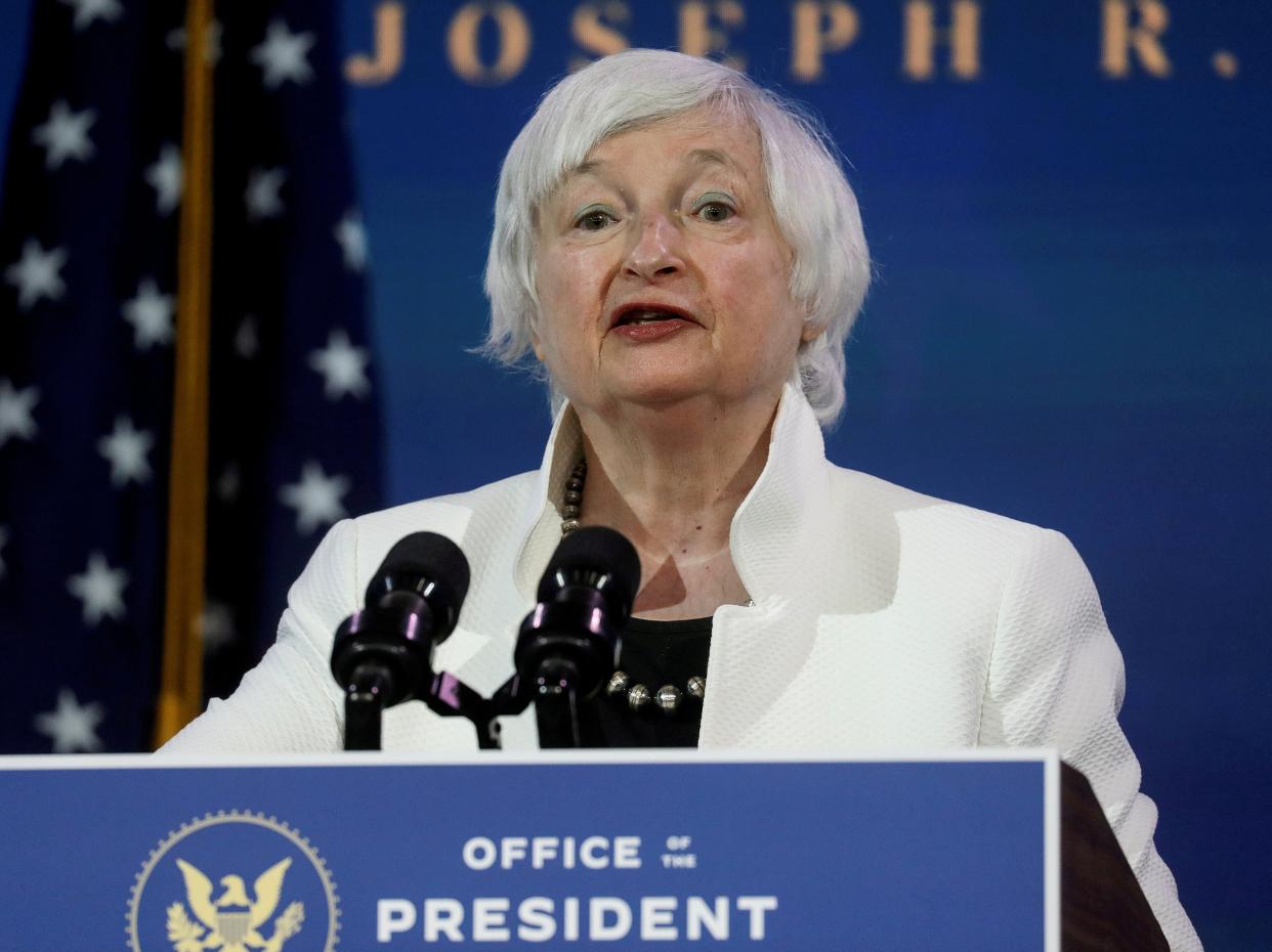 Janet Yellen, US president Joe Biden’s pick for Treasury secretary, has said the new administration will prioritise fixing the US economy before embarking on any new free trade agreements (REUTERS)