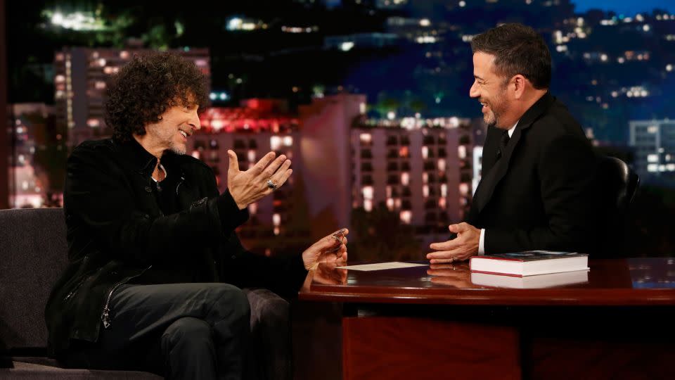 Howard Stern speaks with Jimmy Kimmel on "Jimmy Kimmel Live!" in 2019. - Randy Holmes/Disney General Entertainment Content/Getty Images