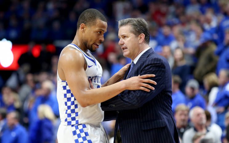 John Calipari and No. 4 Kentucky suffered two losses this week, though one was more understandable than the other. (Getty)