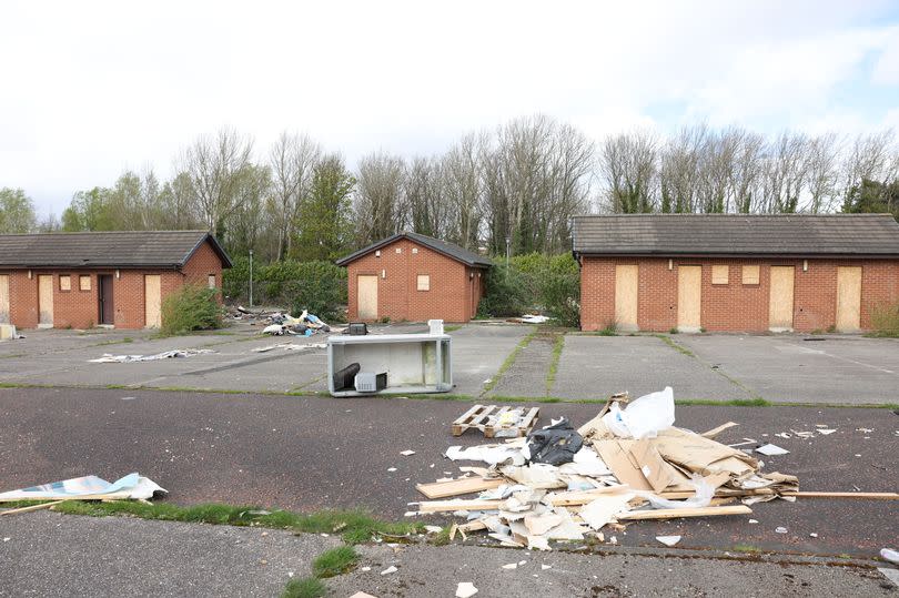 The former traveller site on Baltic Road, Gateshead.