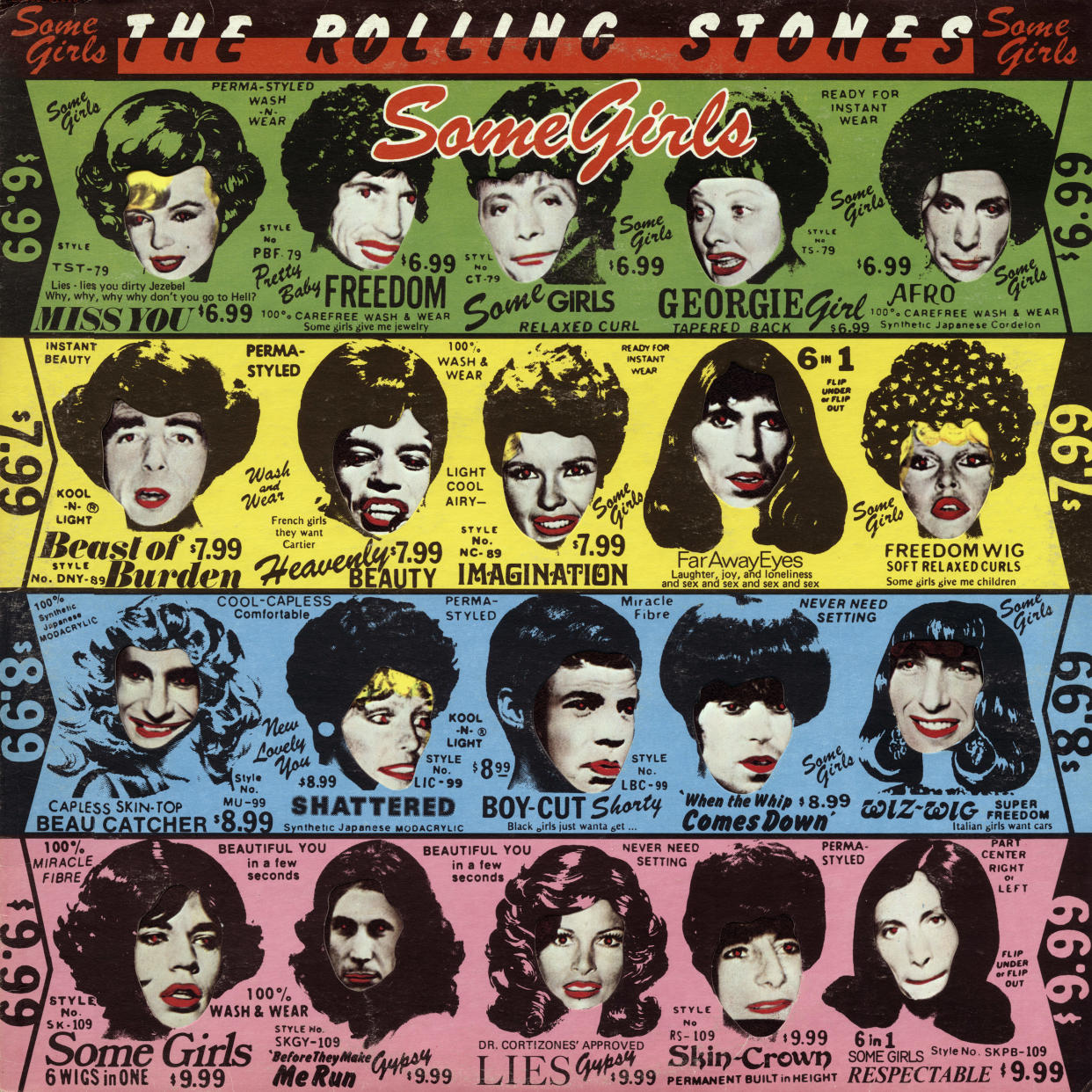 Vinyl record sleeve of “Some Girls” by the Rolling Stones in 1978. (Photo: Apic/Getty Images)