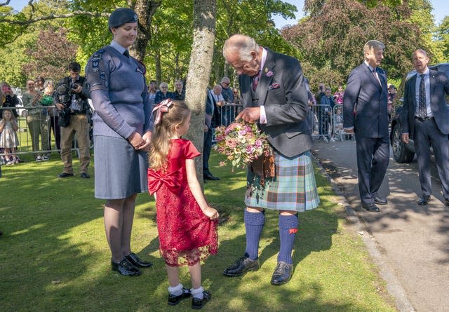 Royal visit to Aberdeen Flower Show