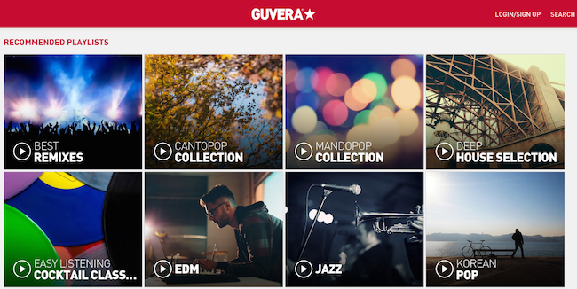 Guvera music streaming site