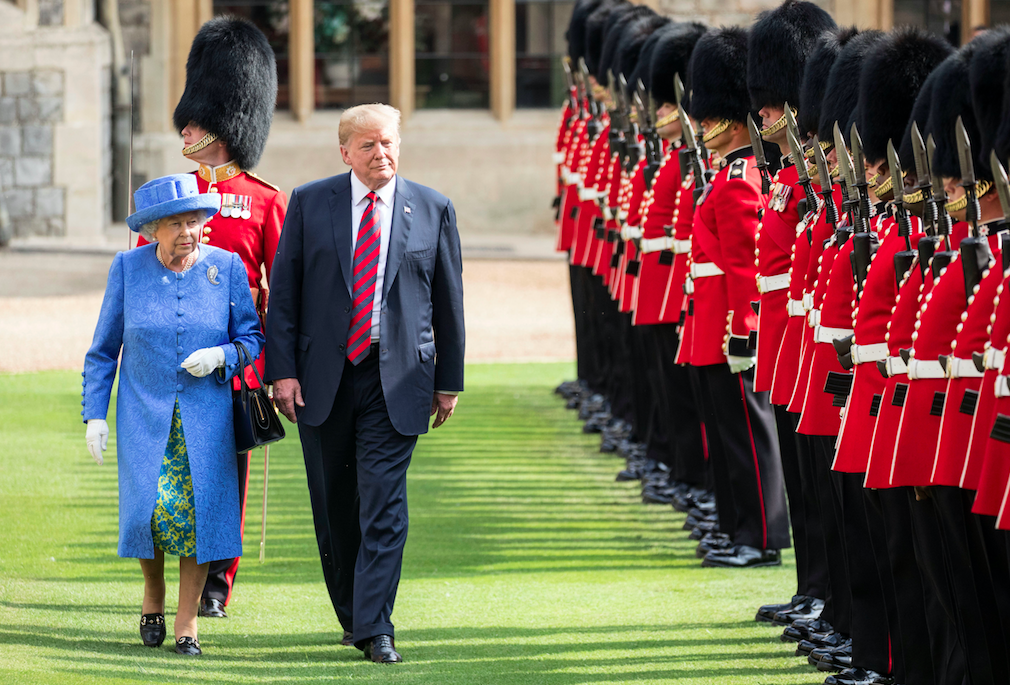 <em>The President said he spoke about Brexit with the Queen during his UK visit (Rex)</em>