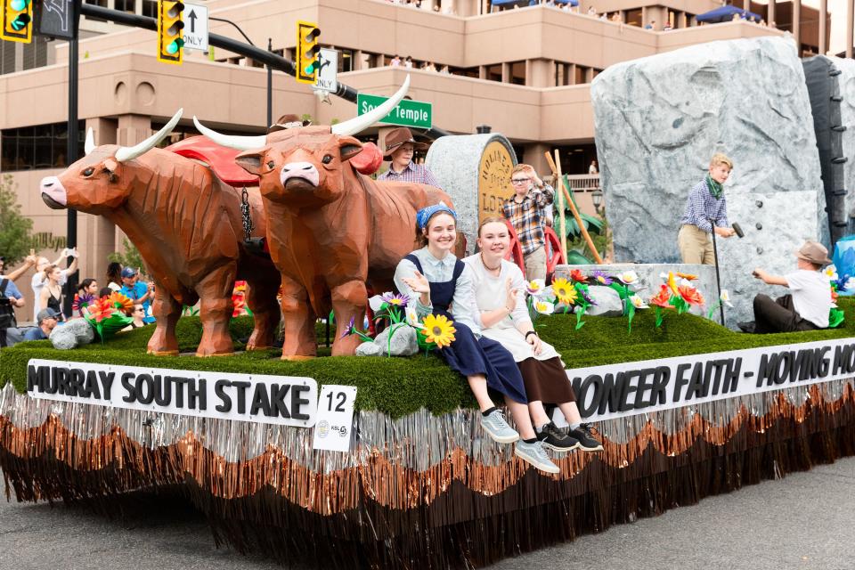 A float made by the Murray South Stake at the annual Days of ’47 Parade in Salt Lake City on Monday, July 24, 2023. | Megan Nielsen, Deseret News