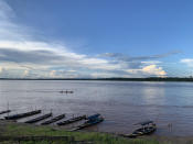 <p>Perú y Colombia separados por el río Amazonas por apenas unos cuantos kilómetros. Foto: Julia Alegre</p> 