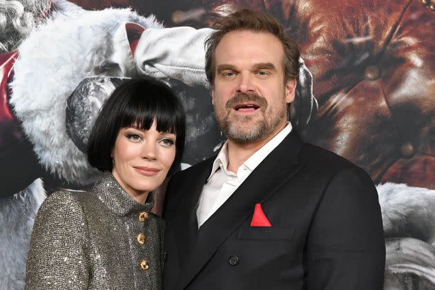 Allen and husband David Harbour attend the premiere of 