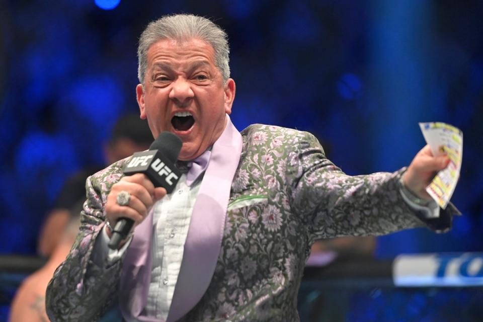 Buffer is the UFC’s go-to ring announcer (Getty Images)