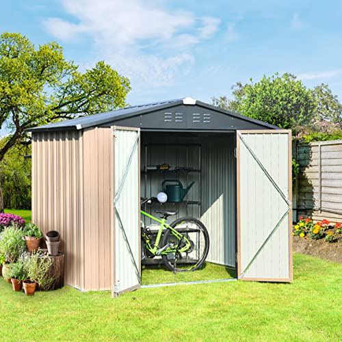 7) 8 by 6–Foot Storage Shed