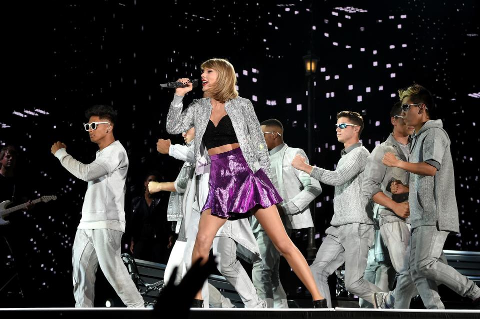 Taylor Swift performs onstage during "The 1989 World Tour" on June 12, 2015 at Lincoln Financial Field in Philadelphia.