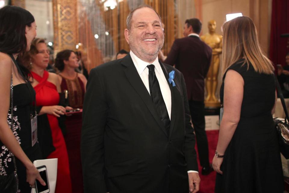 Harvey Weinstein on the Oscars red carpet at this year's awards. (Getty Images)
