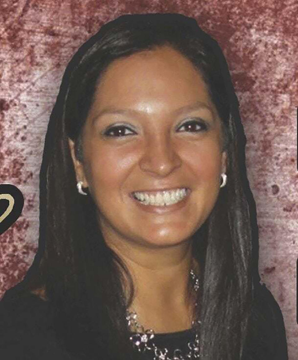 FILE - This photo provided by KKFI 90.1FM shows Lisa Lopez-Galvan. Known as Lisa G on KKFI-FM, host of "Taste of Tejano" Lopez-Galvan was fatally shot on Wednesday, Feb. 14, 2024 while celebrating the Kansas City Chiefs Super Bowl victory in Kansas City, Mo. Lisa Lopez-Galvan is set to be remembered Saturday, Feb. 24, during funeral services attended by friends and family. (KKFI 90.1FM via AP)