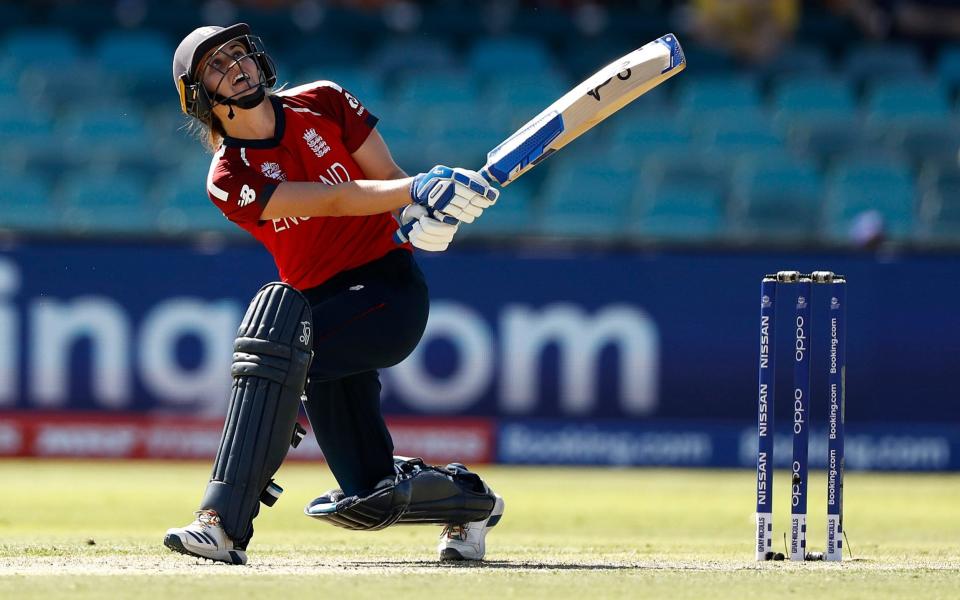 Natalie Sciver of England bats during the ICC Women's T20 Cricket World Cup - GETTY IMAGES