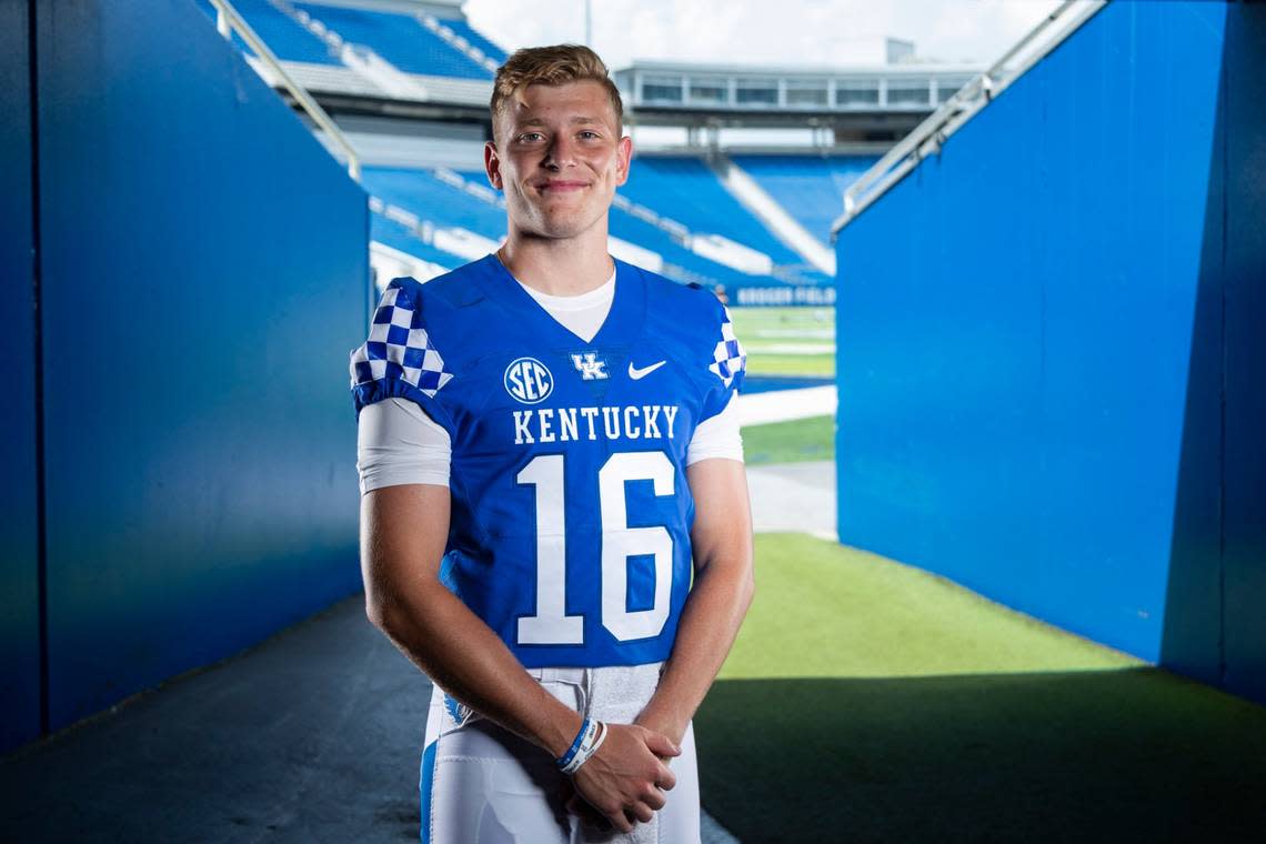 Former four-star recruit Deuce Hogan transferred from Iowa to Kentucky as a walk-on in January.