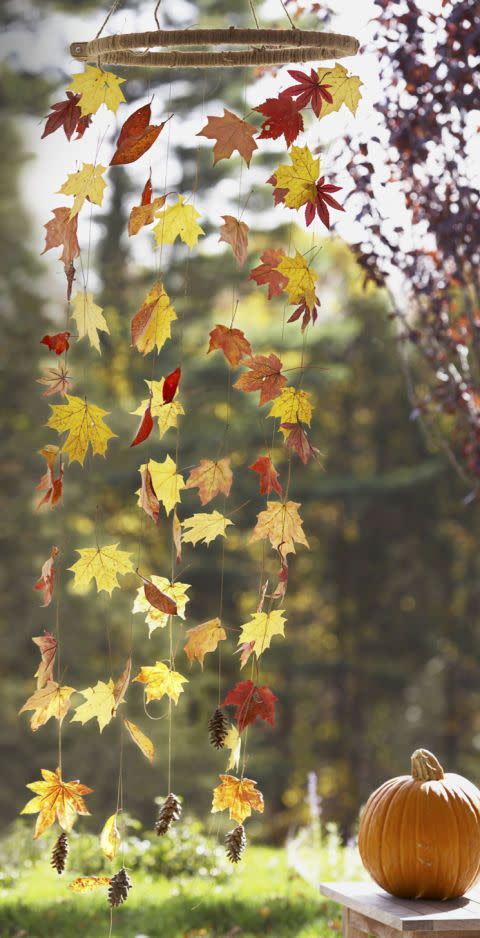 Halloween Leaf Mobile Decoration