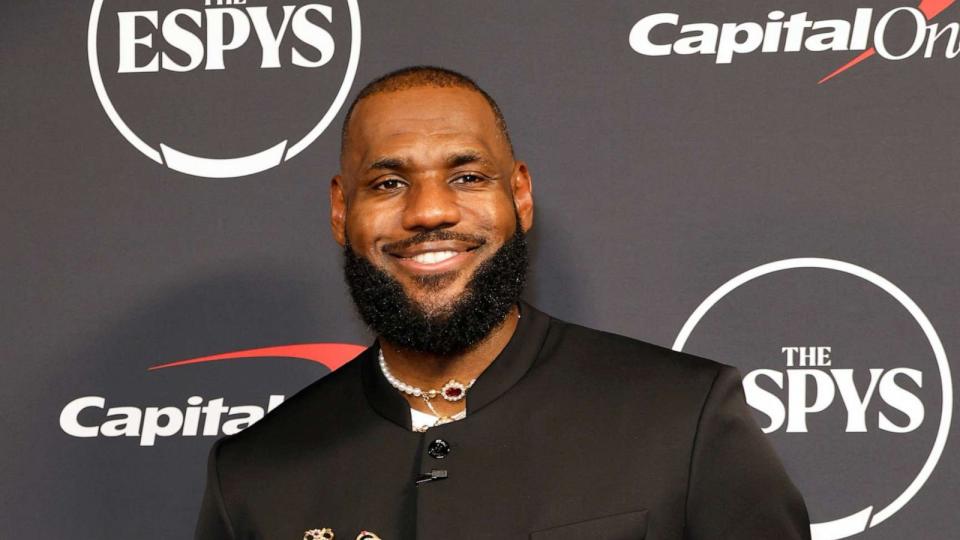 PHOTO: LeBron James, winner of Best Record-Breaking Performance, attends The 2023 ESPY Awards at Dolby Theatre on July 12, 2023 in Hollywood, California. (Frazer Harrison/Getty Images)