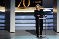<p>In 2018, White spoke onstage at the 70th Emmy Awards, and at 96 years old, it doesn't seem like she'll be going anywhere anytime soon. During an interview with<a href="http://www.cnn.com/TRANSCRIPTS/1007/06/joy.01.html" rel="nofollow noopener" target="_blank" data-ylk="slk:Joy Behar;elm:context_link;itc:0;sec:content-canvas" class="link "> Joy Behar</a>, she said, " I am the luckiest old broad on two feet if the truth were known."<br></p>
