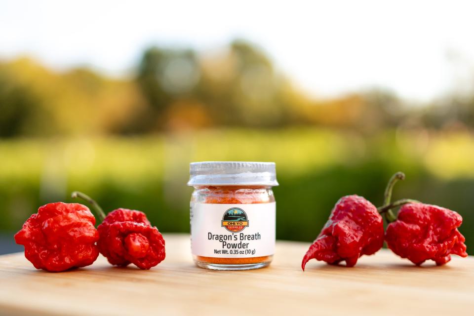 A Kick in the Peach is Ohi:yo Pepper's Company recommendation for a solid, overall product to try first. However, if you're a hot pepper die-hard, Thera Snyder recommends reaching for the Dragon's Breath powder. It'll have you on fire.